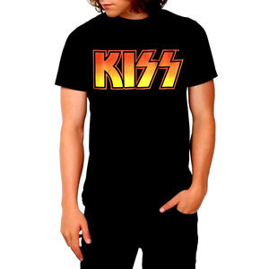 KISS Band Logo metal rock Official cotton T-Shirt M NWT